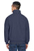 Devon & Jones D700 Mens Classic Full Zip Jacket Navy Blue Model Back