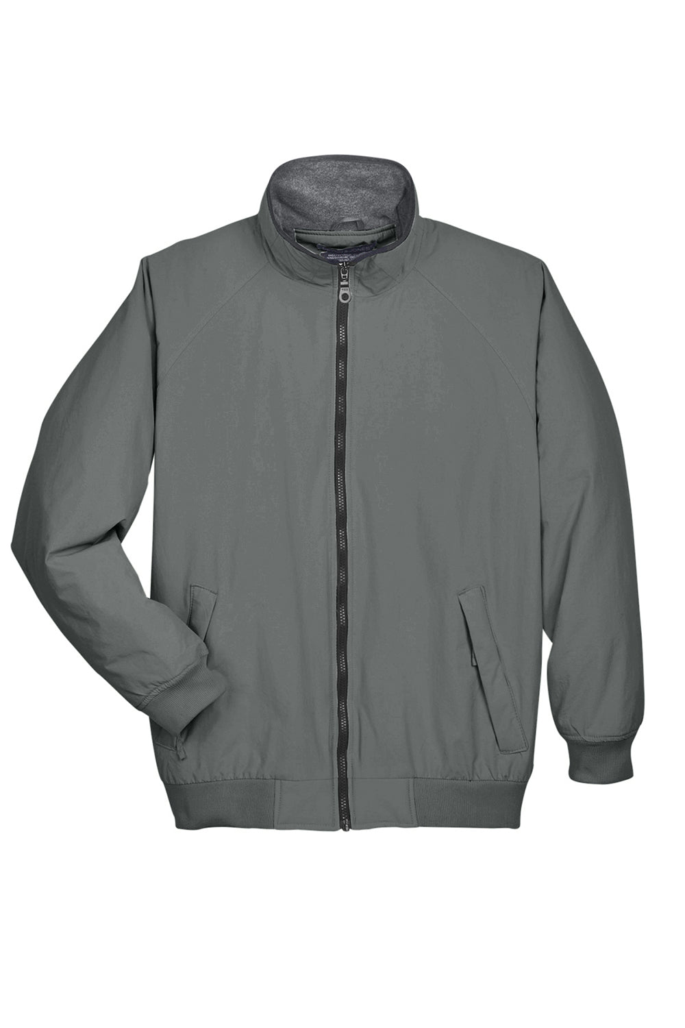 Devon & Jones D700 Mens Classic Full Zip Jacket Graphite Grey Flat Front