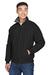 Devon & Jones D700 Mens Classic Full Zip Jacket Black Model 3q