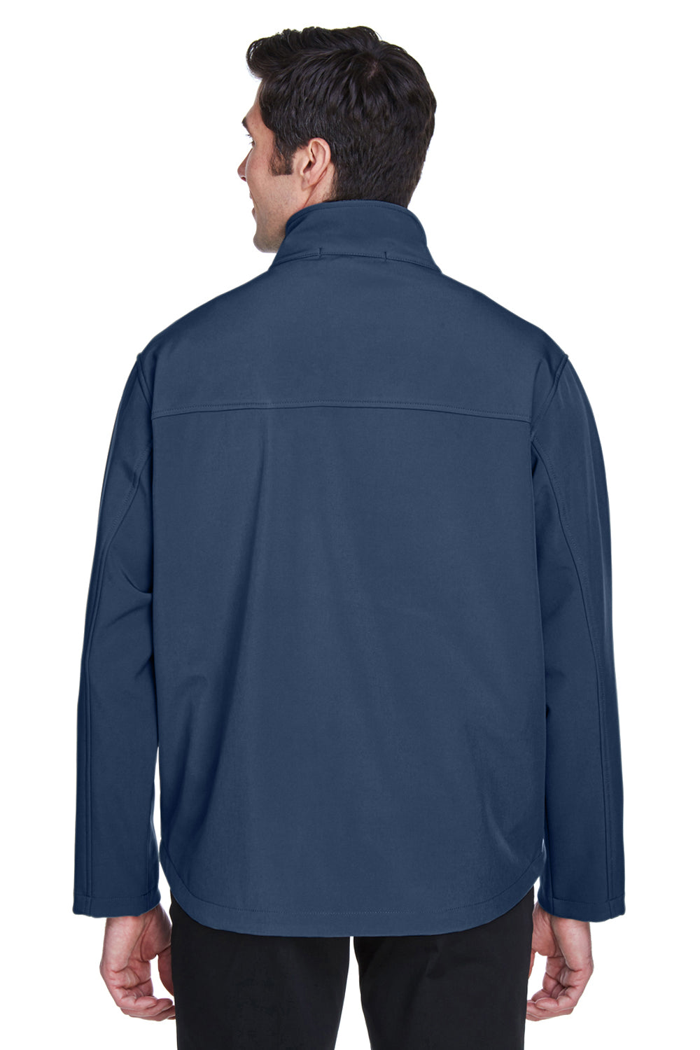 Devon & Jones D995 Mens Wind & Water Resistant Full Zip Jacket Navy Blue Model Back