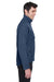 Devon & Jones D995 Mens Wind & Water Resistant Full Zip Jacket Navy Blue Model Side