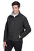 Devon & Jones D995 Mens Wind & Water Resistant Full Zip Jacket Black Model 3q