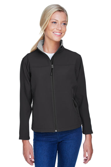 Devon & Jones D995W Womens Wind & Water Resistant Full Zip Jacket Black Model Front