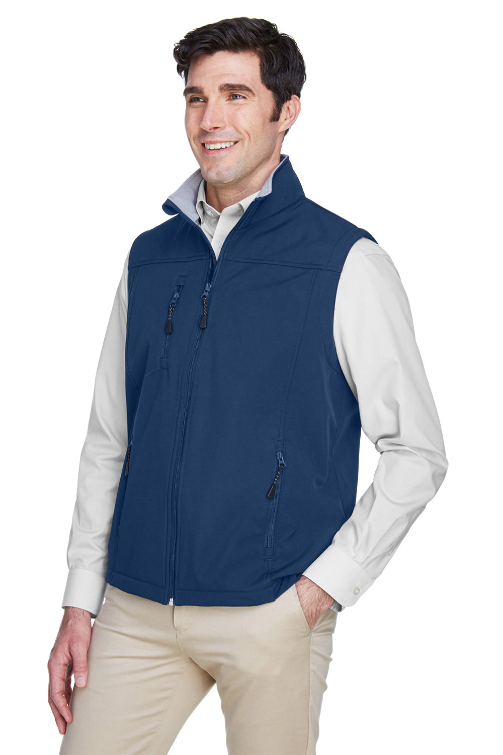 Devon & Jones D996 Mens Wind & Water Resistant Full Zip Vest Navy Blue Model 3q