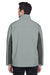 Devon & Jones D997 Mens Wind & Water Resistant Full Zip Jacket Charcoal Grey/Dark Grey Model Back