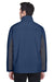 Devon & Jones D997 Mens Wind & Water Resistant Full Zip Jacket Navy Blue/Dark Grey Model Back