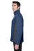 Devon & Jones D997 Mens Wind & Water Resistant Full Zip Jacket Navy Blue/Dark Grey Model Side