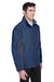 Devon & Jones D997 Mens Wind & Water Resistant Full Zip Jacket Navy Blue/Dark Grey Model 3q