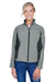 Devon & Jones D997W Womens Wind & Water Resistant Full Zip Jacket Charcoal Grey/Dark Grey Model Front