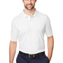 Devon & Jones Mens New Classics Performance Moisture Wicking Short Sleeve Polo Shirt - White