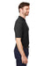 Devon & Jones DG100 Mens New Classics Performance Moisture Wicking Short Sleeve Polo Shirt Black Model Side