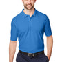 Devon & Jones Mens New Classics Performance Moisture Wicking Short Sleeve Polo Shirt - French Blue