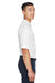 Devon & Jones DG150/DG150T Mens DryTec20 Performance Moisture Wicking Short Sleeve Polo Shirt White Model Side