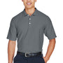 Devon & Jones Mens DryTec20 Performance Moisture Wicking Short Sleeve Polo Shirt - Graphite Grey