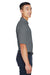 Devon & Jones DG150/DG150T Mens DryTec20 Performance Moisture Wicking Short Sleeve Polo Shirt Graphite Grey Model Side