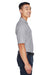 Devon & Jones DG150/DG150T Mens DryTec20 Performance Moisture Wicking Short Sleeve Polo Shirt Heather Grey Model Side