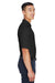 Devon & Jones DG150/DG150T Mens DryTec20 Performance Moisture Wicking Short Sleeve Polo Shirt Black Model Side