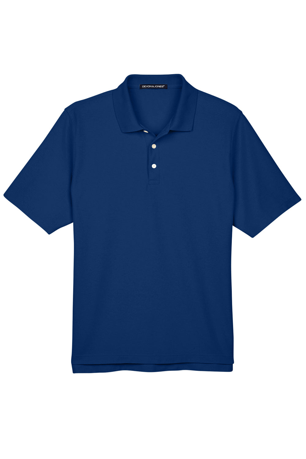 Devon & Jones DG150/DG150T Mens DryTec20 Performance Moisture Wicking Short Sleeve Polo Shirt True Royal Blue Flat Front