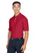 Devon & Jones DG150/DG150T Mens DryTec20 Performance Moisture Wicking Short Sleeve Polo Shirt Red Model 3q