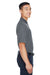 Devon & Jones DG150P Mens DryTec20 Performance Moisture Wicking Short Sleeve Polo Shirt w/ Pocket Graphite Grey Model Side