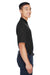 Devon & Jones DG150P Mens DryTec20 Performance Moisture Wicking Short Sleeve Polo Shirt w/ Pocket Black Model Side