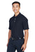 Devon & Jones DG150P Mens DryTec20 Performance Moisture Wicking Short Sleeve Polo Shirt w/ Pocket Navy Blue Model 3q