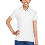 Devon & Jones Womens DryTec20 Performance Moisture Wicking Short Sleeve Polo Shirt - White