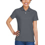 Devon & Jones Womens DryTec20 Performance Moisture Wicking Short Sleeve Polo Shirt - Graphite Grey