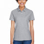 Devon & Jones Womens DryTec20 Performance Moisture Wicking Short Sleeve Polo Shirt - Heather Grey