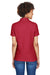 Devon & Jones DG150W Womens DryTec20 Performance Moisture Wicking Short Sleeve Polo Shirt Red Model Back