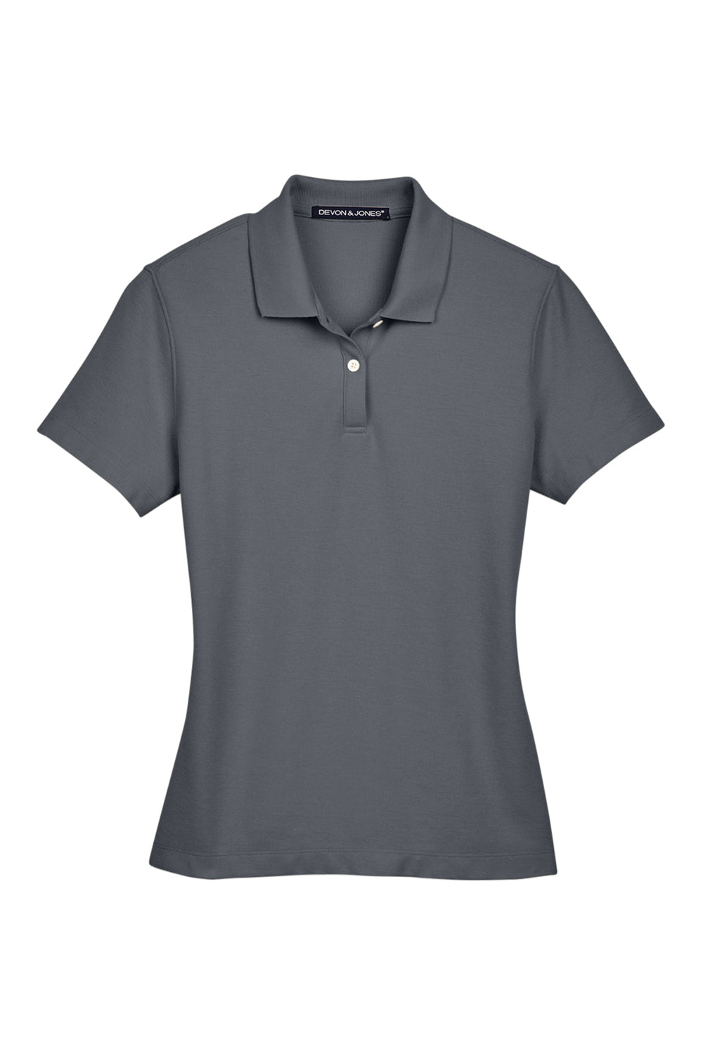 Devon & Jones DG150W Womens DryTec20 Performance Moisture Wicking Short Sleeve Polo Shirt Graphite Grey Flat Front