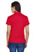 Devon & Jones DG200W Womens Pima-Tech Moisture Wicking Short Sleeve Polo Shirt Red Model Back