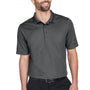 Devon & Jones Mens CrownLux Performance Moisture Wicking Short Sleeve Polo Shirt - Graphite Grey