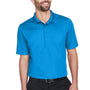 Devon & Jones Mens CrownLux Performance Moisture Wicking Short Sleeve Polo Shirt - Ocean Blue