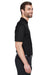 Devon & Jones DG20/DG20T Mens CrownLux Performance Moisture Wicking Short Sleeve Polo Shirt Black Model Side