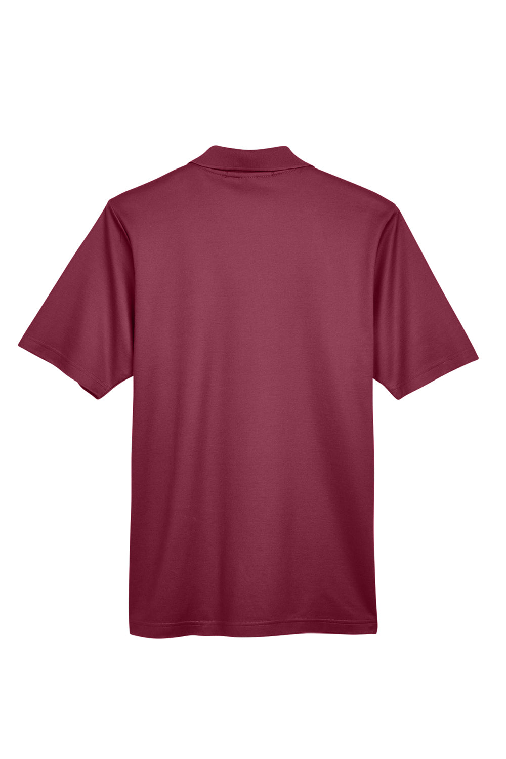 Devon & Jones DG20/DG20T Mens CrownLux Performance Moisture Wicking Short Sleeve Polo Shirt Burgundy Flat Back