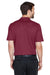 Devon & Jones DG20/DG20T Mens CrownLux Performance Moisture Wicking Short Sleeve Polo Shirt Burgundy Model Back