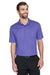 Devon & Jones DG20/DG20T Mens CrownLux Performance Moisture Wicking Short Sleeve Polo Shirt Grape Purple Model Front