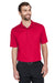 Devon & Jones DG20/DG20T Mens CrownLux Performance Moisture Wicking Short Sleeve Polo Shirt Red Model Front