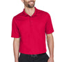 Devon & Jones Mens CrownLux Performance Moisture Wicking Short Sleeve Polo Shirt - Red