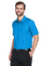 Devon & Jones DG20/DG20T Mens CrownLux Performance Moisture Wicking Short Sleeve Polo Shirt Ocean Blue Model 3q