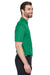 Devon & Jones DG20/DG20T Mens CrownLux Performance Moisture Wicking Short Sleeve Polo Shirt Kelly Green Model Side