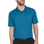 Devon & Jones Mens CrownLux Performance Moisture Wicking Short Sleeve Polo Shirt - Dark Teal Blue