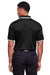 Devon & Jones DG20C Mens CrownLux Performance Moisture Wicking Short Sleeve Polo Shirt Black/White Model Back