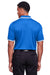 Devon & Jones DG20C Mens CrownLux Performance Moisture Wicking Short Sleeve Polo Shirt French Blue/White Model Back