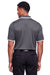 Devon & Jones DG20C Mens CrownLux Performance Moisture Wicking Short Sleeve Polo Shirt Graphite Grey/White Model Back