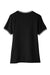 Devon & Jones DG20CW Womens CrownLux Performance Moisture Wicking Short Sleeve Polo Shirt Black/White Flat Back