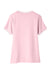 Devon & Jones DG20CW Womens CrownLux Performance Moisture Wicking Short Sleeve Polo Shirt Pink/White Flat Back