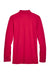 Devon & Jones DG20L/DG20LT Mens CrownLux Performance Moisture Wicking Long Sleeve Polo Shirt Red Flat Back