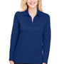 Devon & Jones Womens CrownLux Performance Moisture Wicking Long Sleeve Polo Shirt - True Royal Blue